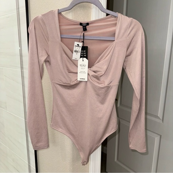 NWT Express Body Contour Silky Twist Front Thong Bodysuit - Picture 5 of 9